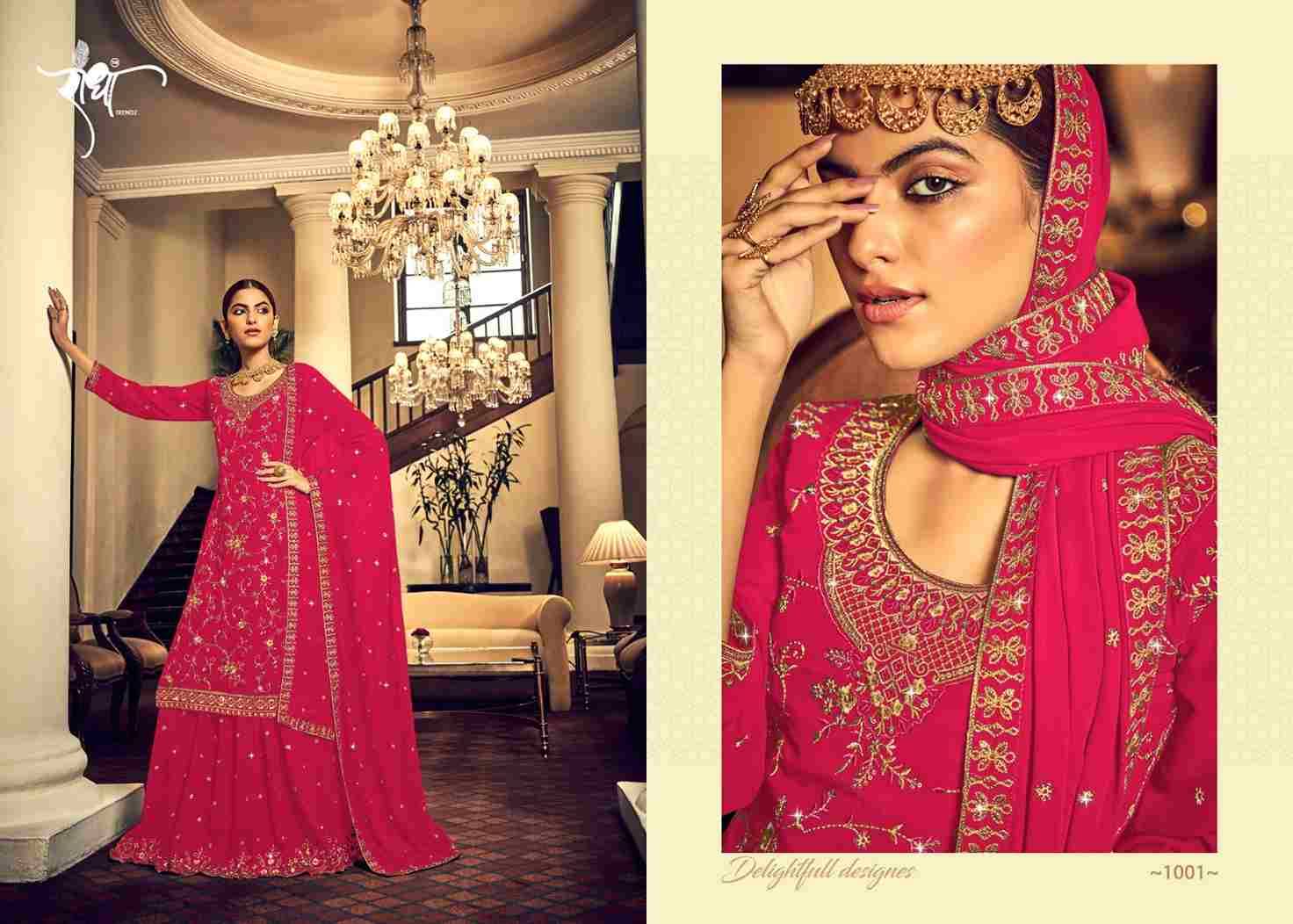 Afreen Nx By Radha Trendz 1001 To 1005 Series Beautiful Stylish Suits Fancy Colorful Casual Wear & Ethnic Wear & Ready To Wear Georgette Embroidered Dresses At Wholesale Price