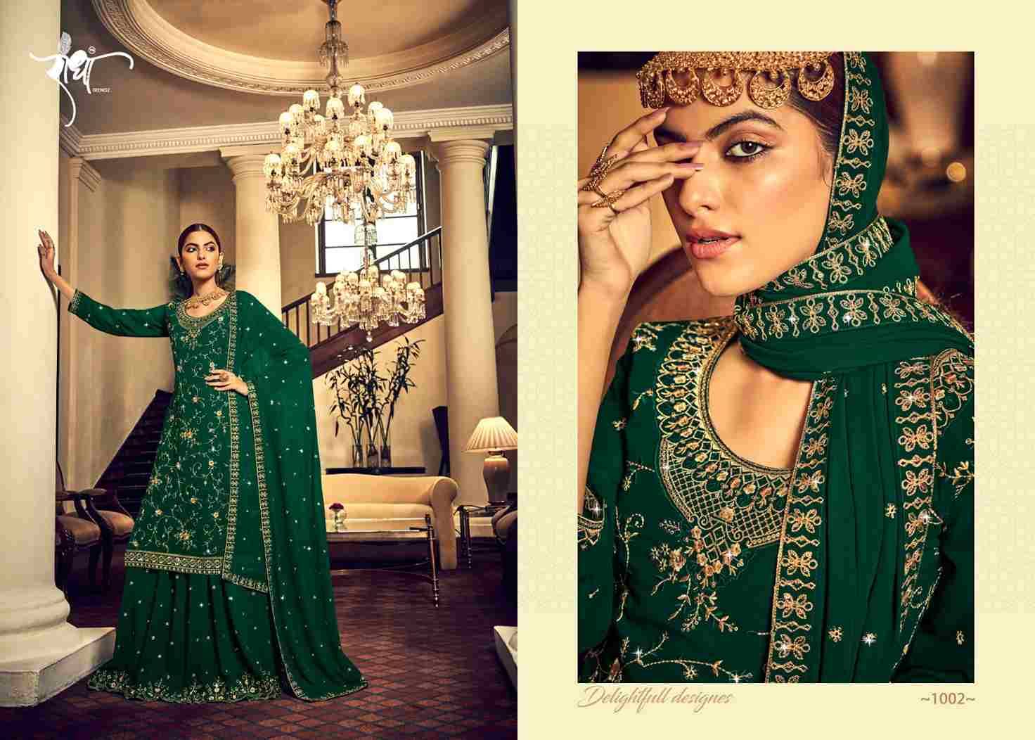 Afreen Nx By Radha Trendz 1001 To 1005 Series Beautiful Stylish Suits Fancy Colorful Casual Wear & Ethnic Wear & Ready To Wear Georgette Embroidered Dresses At Wholesale Price