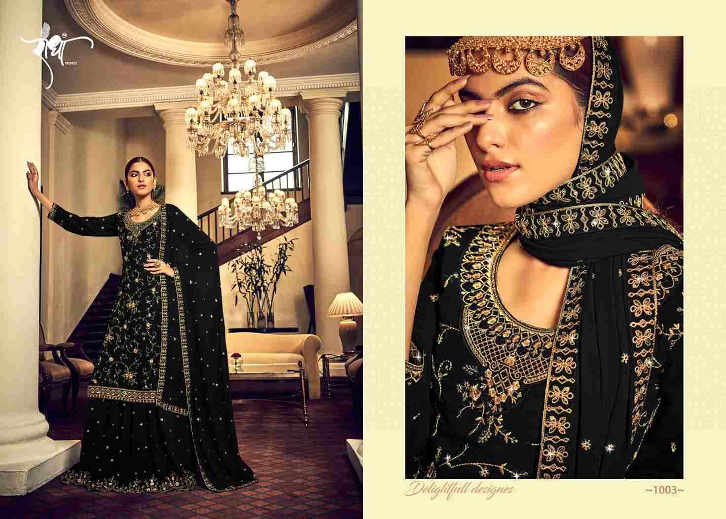 Afreen Nx By Radha Trendz 1001 To 1005 Series Beautiful Stylish Suits Fancy Colorful Casual Wear & Ethnic Wear & Ready To Wear Georgette Embroidered Dresses At Wholesale Price