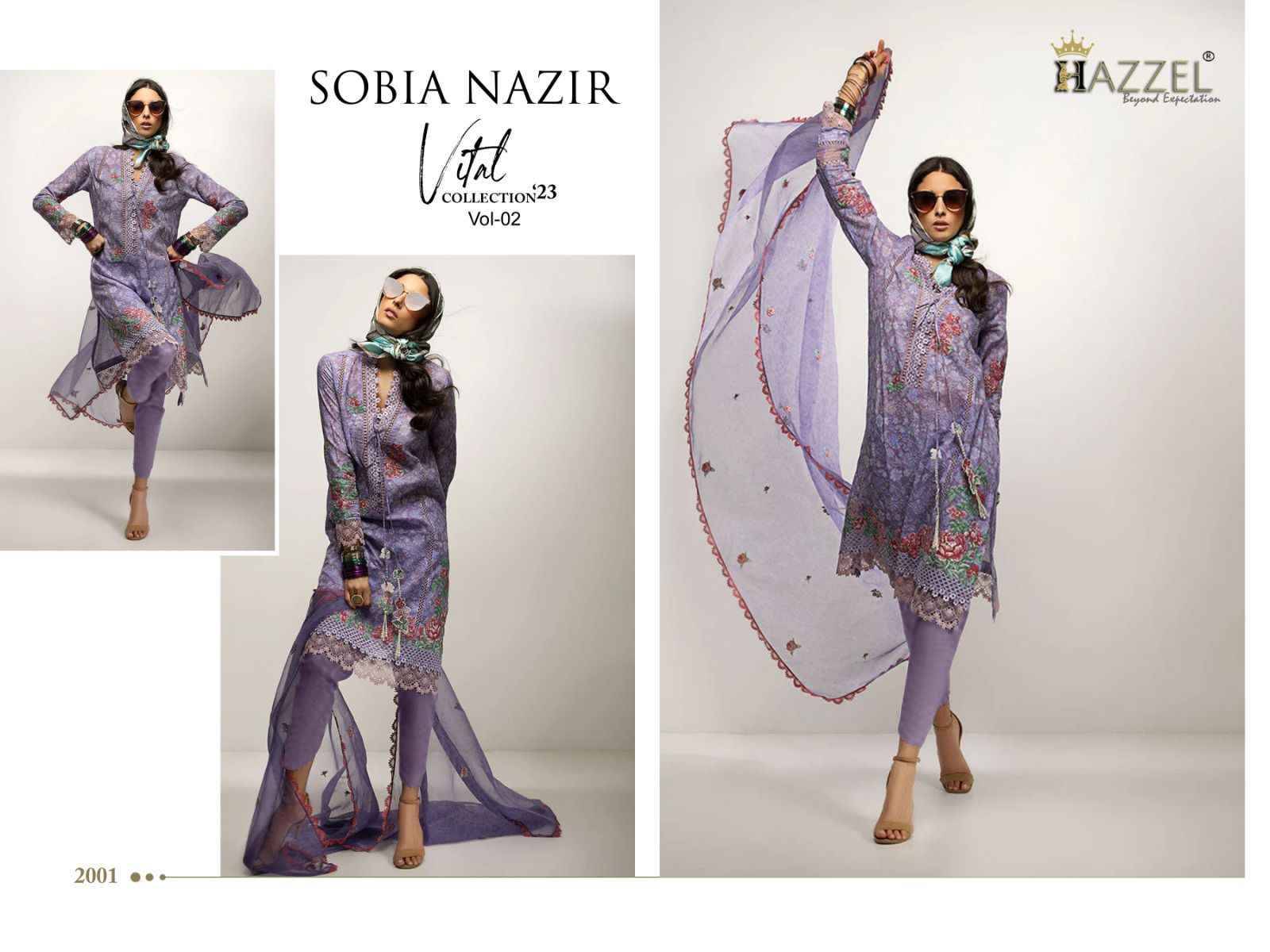 Sobia Nazir Vol-2 By Hazzel 2001 To 2004 Series Beautiful Pakistani Suits Colorful Stylish Fancy Casual Wear & Ethnic Wear Cotton Print With Work Dresses At Wholesale Price