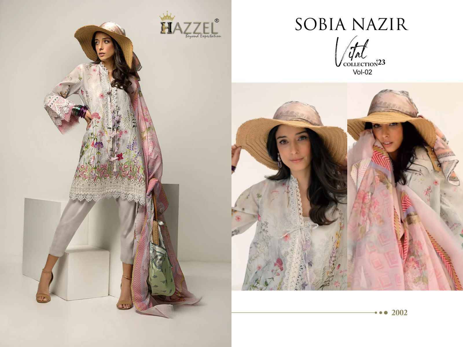 Sobia Nazir Vol-2 By Hazzel 2001 To 2004 Series Beautiful Pakistani Suits Colorful Stylish Fancy Casual Wear & Ethnic Wear Cotton Print With Work Dresses At Wholesale Price