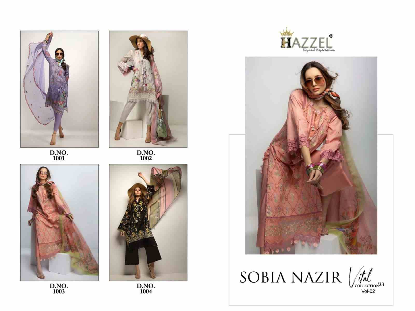 Sobia Nazir Vol-2 By Hazzel 2001 To 2004 Series Beautiful Pakistani Suits Colorful Stylish Fancy Casual Wear & Ethnic Wear Cotton Print With Work Dresses At Wholesale Price