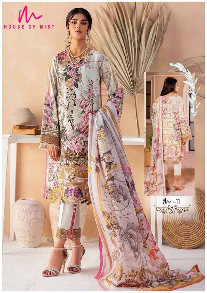 Ghazal Vol-2 By House Of Mist 11 To 16 Series Beautiful Festive Suits Colorful Stylish Fancy Casual Wear & Ethnic Wear Pure Cotton Print Dresses At Wholesale Price