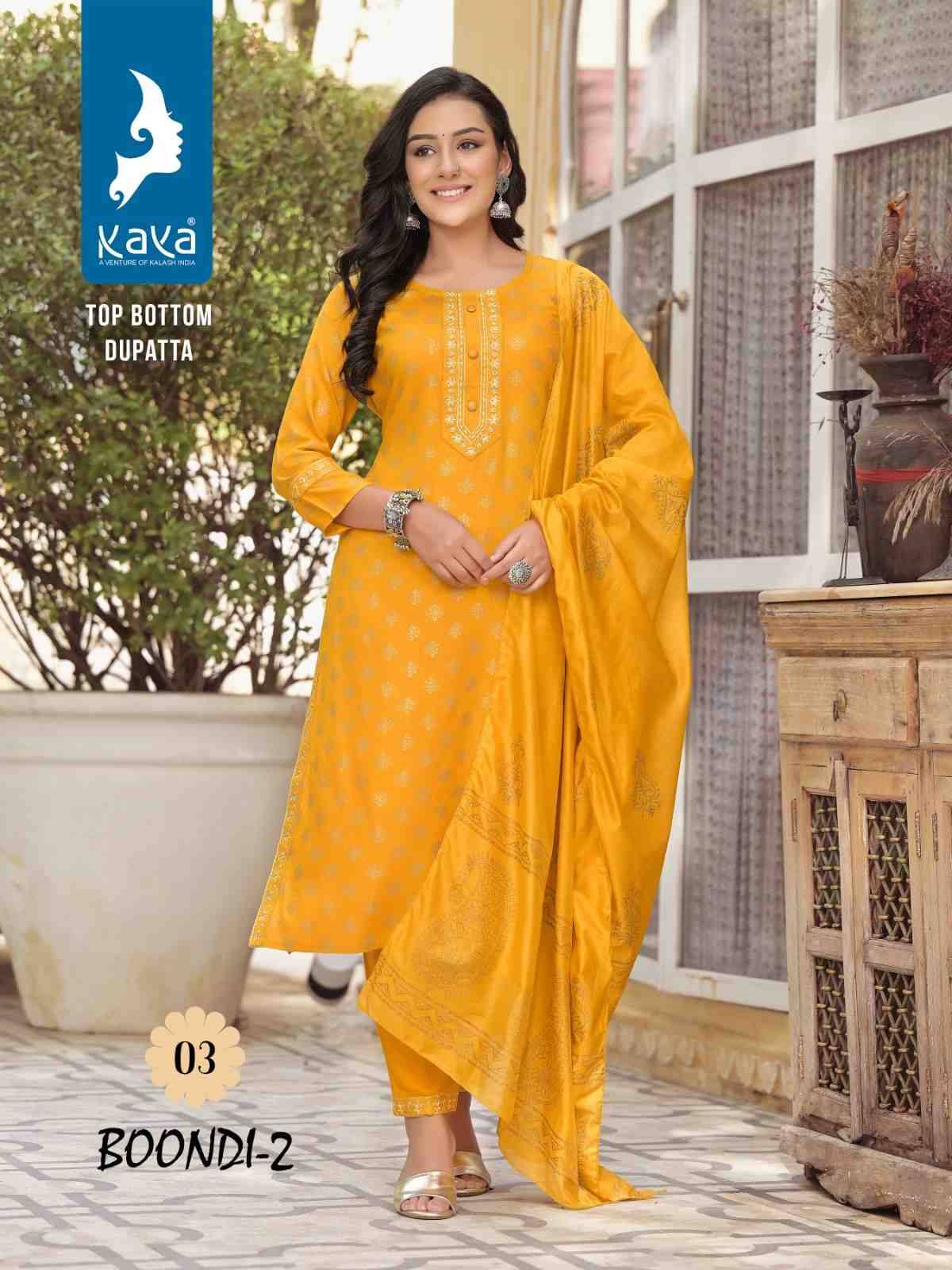 Boondi Vol-2 By Kaya 01 To 08 Series Festive Suits Collection Beautiful Stylish Fancy Colorful Party Wear & Occasional Wear Rayon Print Dresses At Wholesale Price