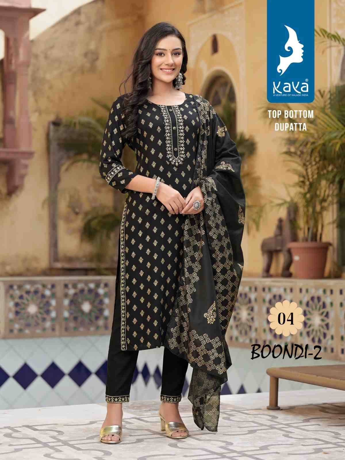 Boondi Vol-2 By Kaya 01 To 08 Series Festive Suits Collection Beautiful Stylish Fancy Colorful Party Wear & Occasional Wear Rayon Print Dresses At Wholesale Price