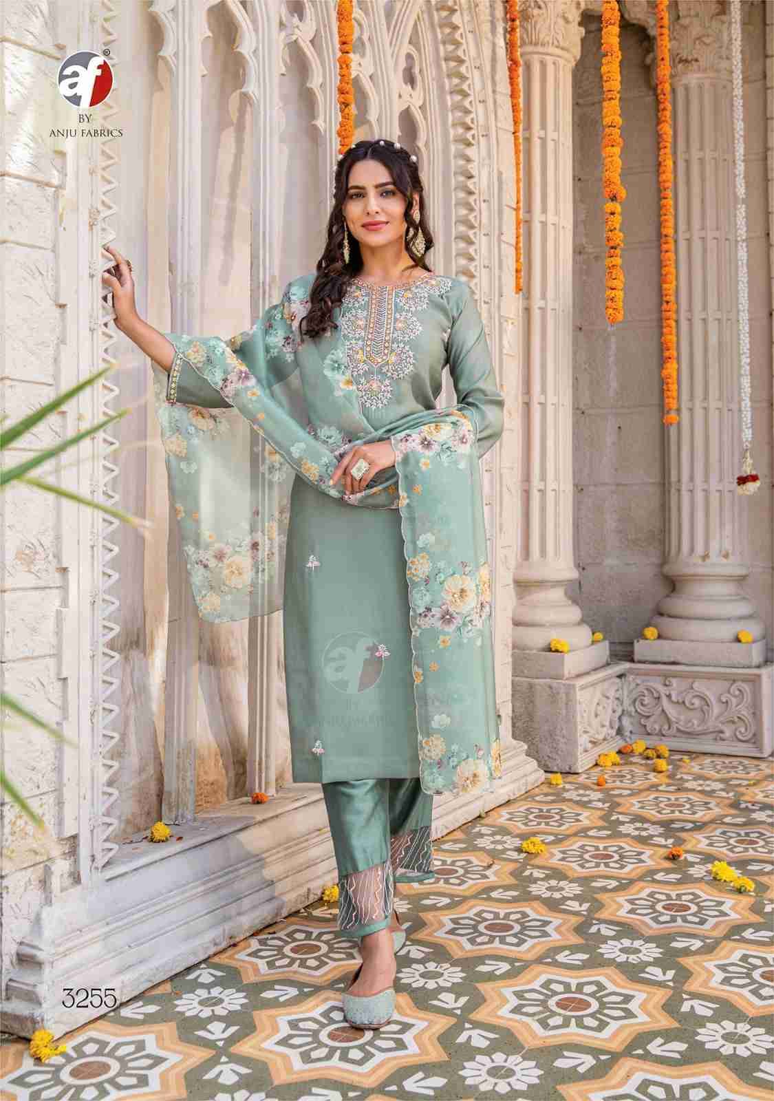 Mayra Vol-3 By Anju Fabrics 3251 To 3256 Series Festive Suits Collection Beautiful Stylish Fancy Colorful Party Wear & Occasional Wear Viscose Modal Dresses At Wholesale Price