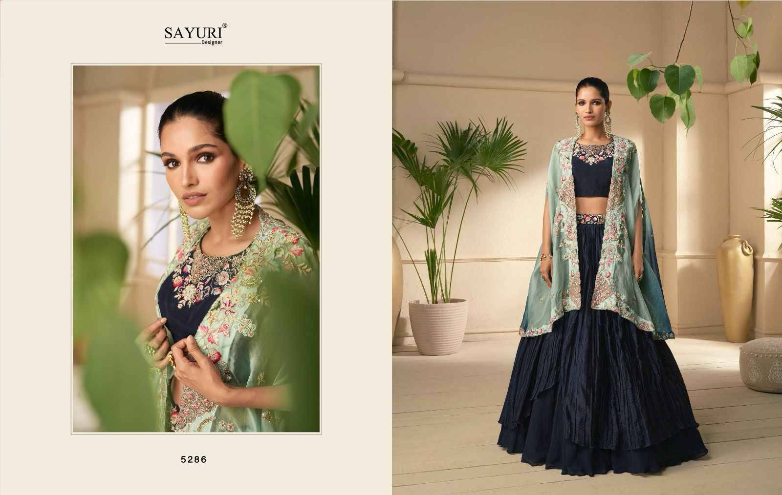 Vasansi By Sayuri 5286 To 5288 Series Festive Wear Collection Beautiful Stylish Colorful Fancy Party Wear & Occasional Wear Silk/Georgette Lehengas At Wholesale Price