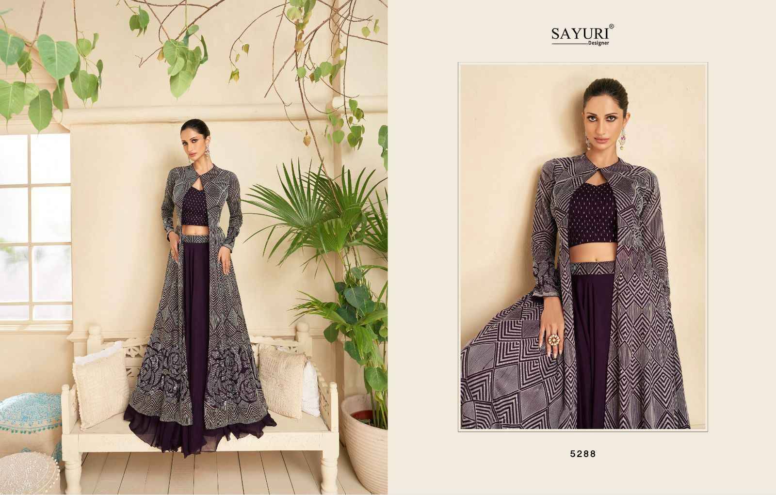 Vasansi By Sayuri 5286 To 5288 Series Festive Wear Collection Beautiful Stylish Colorful Fancy Party Wear & Occasional Wear Silk/Georgette Lehengas At Wholesale Price