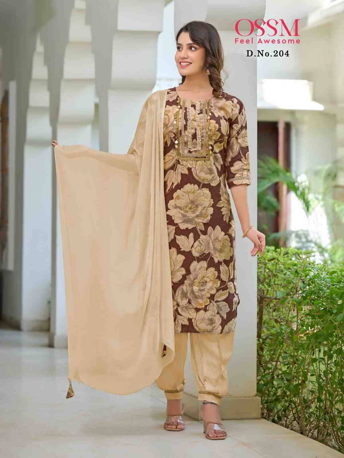 Afghani Vol-2 By Ossm 201 To 206 Series Beautiful Festive Suits Colorful Stylish Fancy Casual Wear & Ethnic Wear Chanderi Foil  Dresses At Wholesale Price