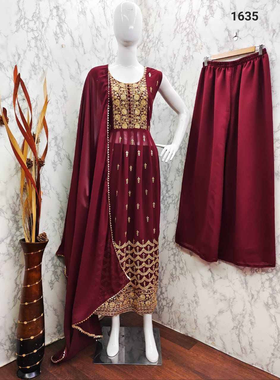 Paradise By Nazneen 1634 To 1638 Series Beautiful Festive Suits Colorful Stylish Fancy Casual Wear & Ethnic Wear Heavy Georgette Dresses At Wholesale Price