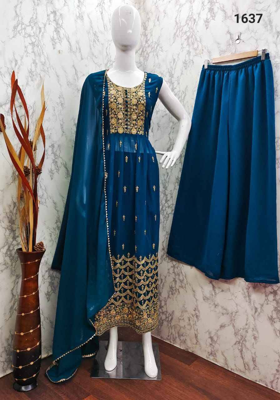 Paradise By Nazneen 1634 To 1638 Series Beautiful Festive Suits Colorful Stylish Fancy Casual Wear & Ethnic Wear Heavy Georgette Dresses At Wholesale Price