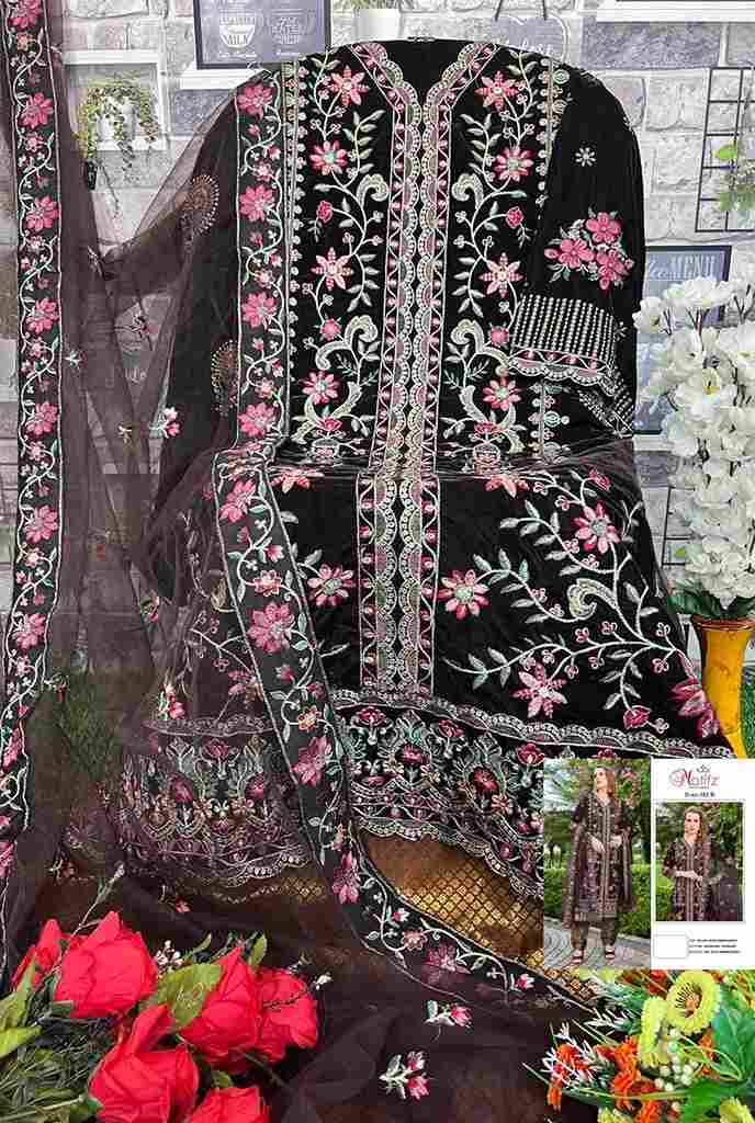 Motifz Hit Design 382 Colours By Motifz 382-A To 382-D Series Beautiful Pakistani Suits Colorful Stylish Fancy Casual Wear & Ethnic Wear Velvet Embroidered Dresses At Wholesale Price