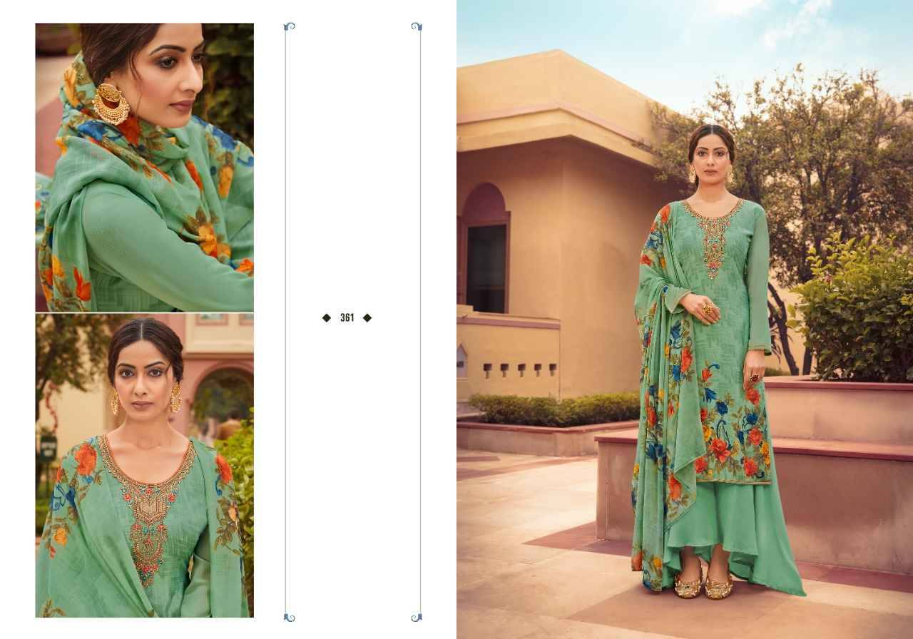 Silky Crape By Fashid Wholesale 361 To 368 Series Beautiful Stylish Festive Suits Fancy Colorful Casual Wear & Ethnic Wear & Ready To Wear Heavy Crepe Embroidered Dresses At Wholesale Price
