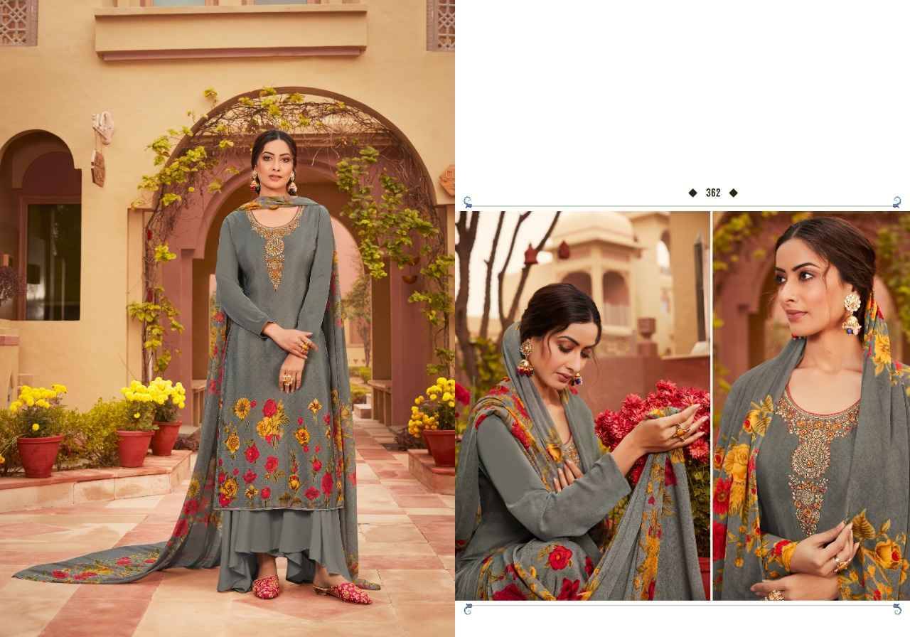 Silky Crape By Fashid Wholesale 361 To 368 Series Beautiful Stylish Festive Suits Fancy Colorful Casual Wear & Ethnic Wear & Ready To Wear Heavy Crepe Embroidered Dresses At Wholesale Price