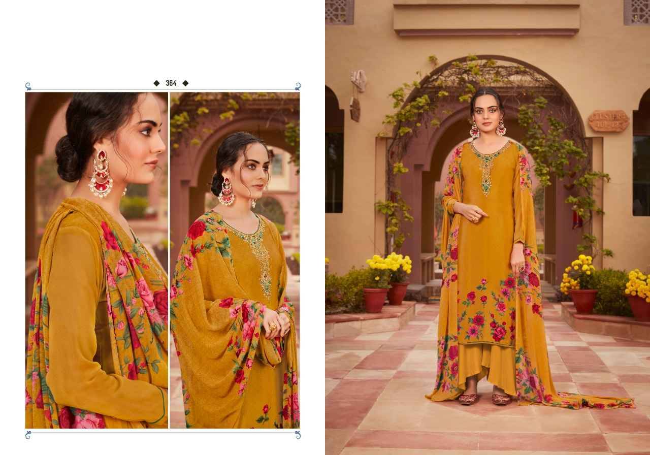 Silky Crape By Fashid Wholesale 361 To 368 Series Beautiful Stylish Festive Suits Fancy Colorful Casual Wear & Ethnic Wear & Ready To Wear Heavy Crepe Embroidered Dresses At Wholesale Price