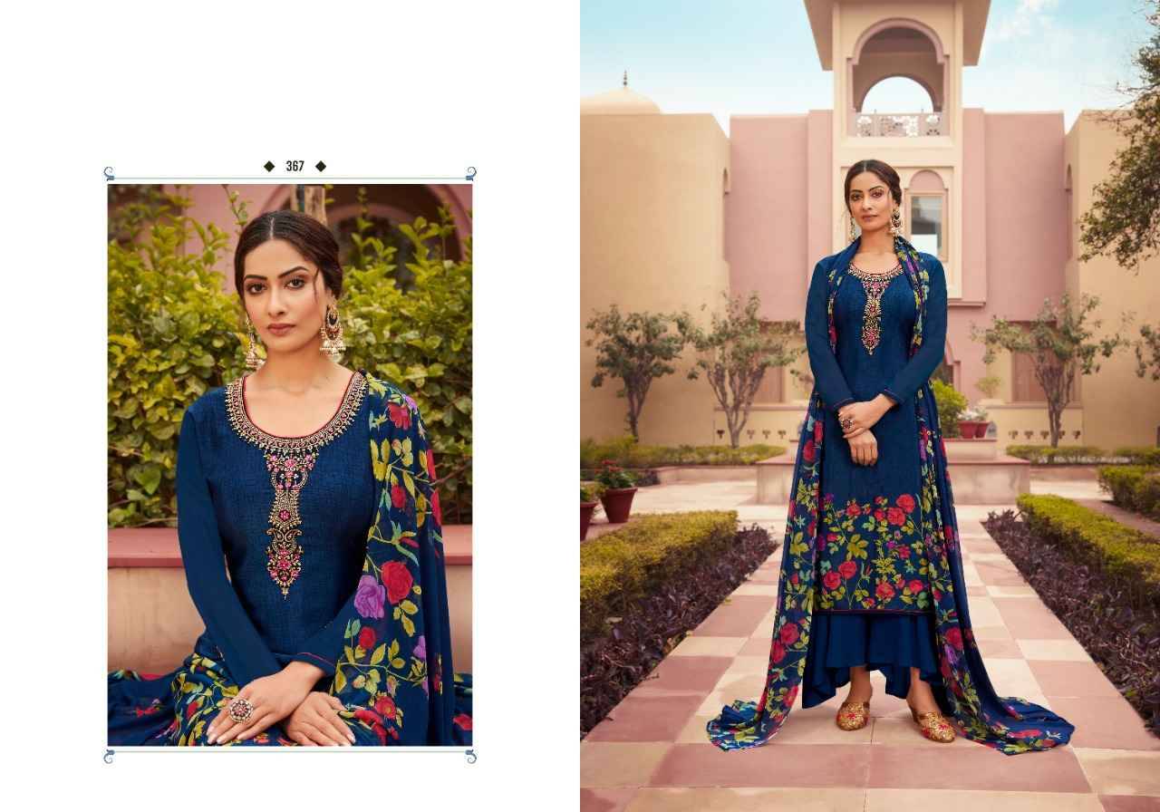 Silky Crape By Fashid Wholesale 361 To 368 Series Beautiful Stylish Festive Suits Fancy Colorful Casual Wear & Ethnic Wear & Ready To Wear Heavy Crepe Embroidered Dresses At Wholesale Price