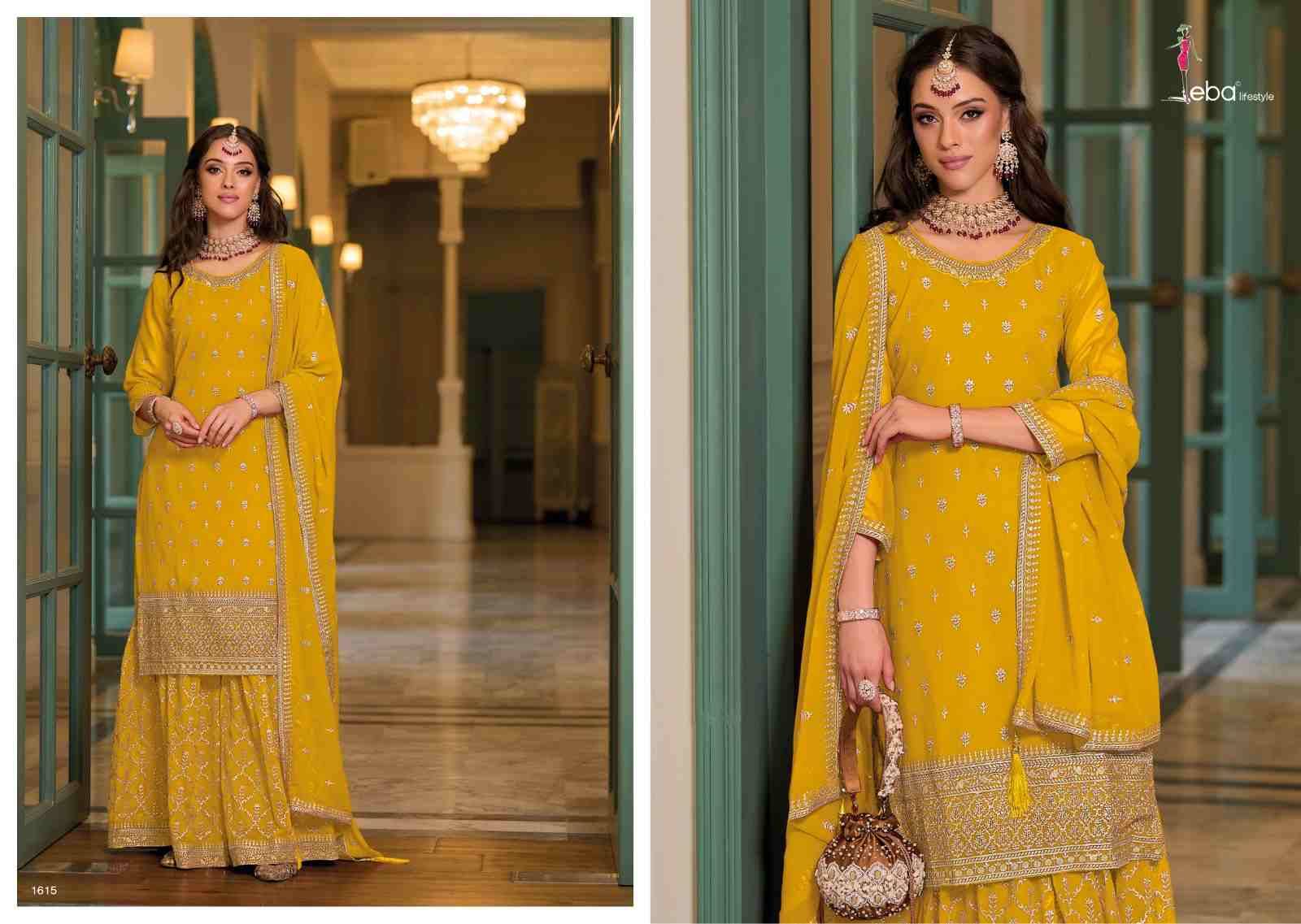Avantika By Eba Lifestyle 1614 To 1616 Series Beautiful Stylish Sharara Suits Fancy Colorful Casual Wear & Ethnic Wear & Ready To Wear Heavy Georgette Embroidered Dresses At Wholesale Price