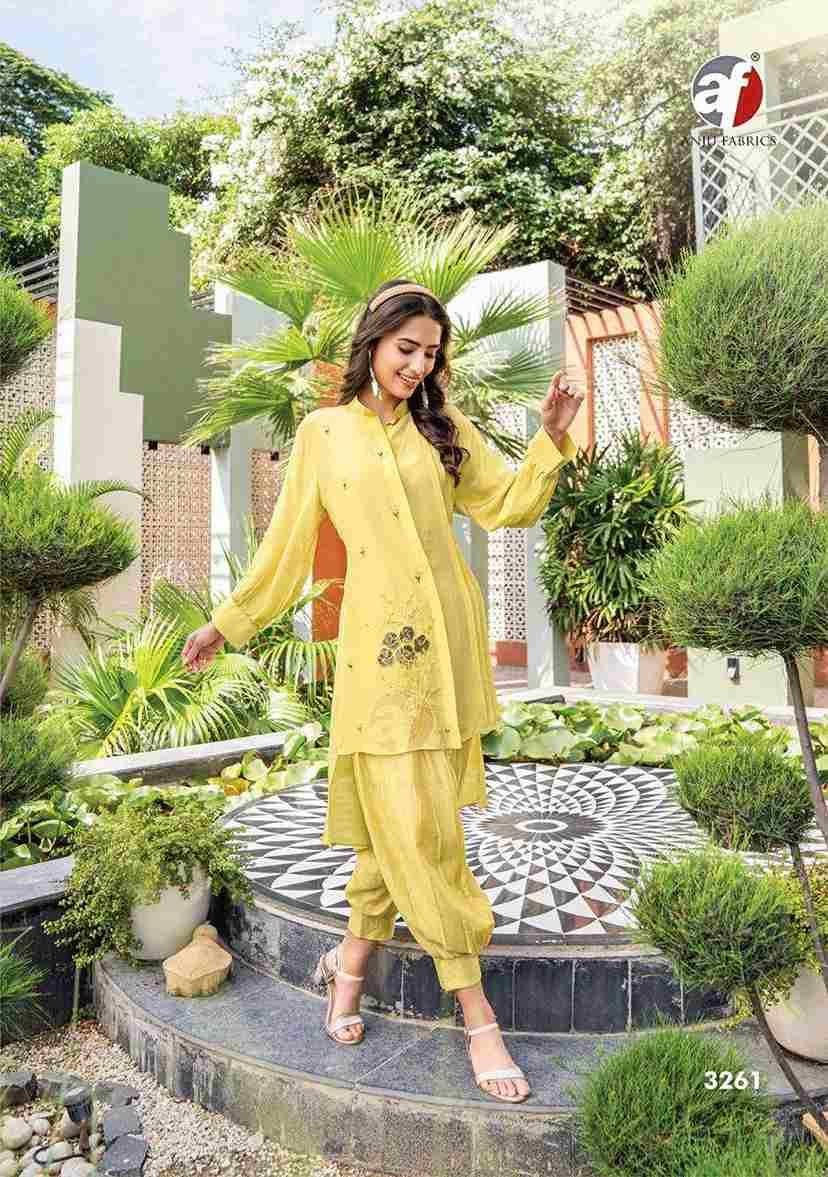 Natural By Anju Fabrics 3261 To 3266 Series Designer Stylish Fancy Colorful Beautiful Party Wear & Ethnic Wear Collection Pure Crepe Co-Ord At Wholesale Price