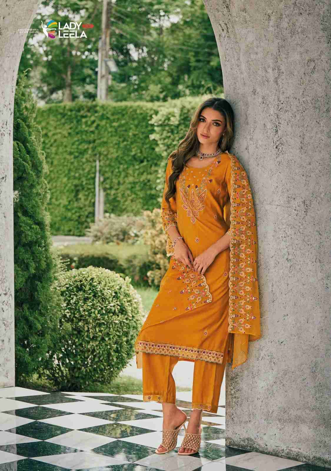 Raabta By Lady Leela 1071 To 1075 Series Beautiful Festive Suits Colorful Stylish Fancy Casual Wear & Ethnic Wear Pure Viscose With Work Dresses At Wholesale Price