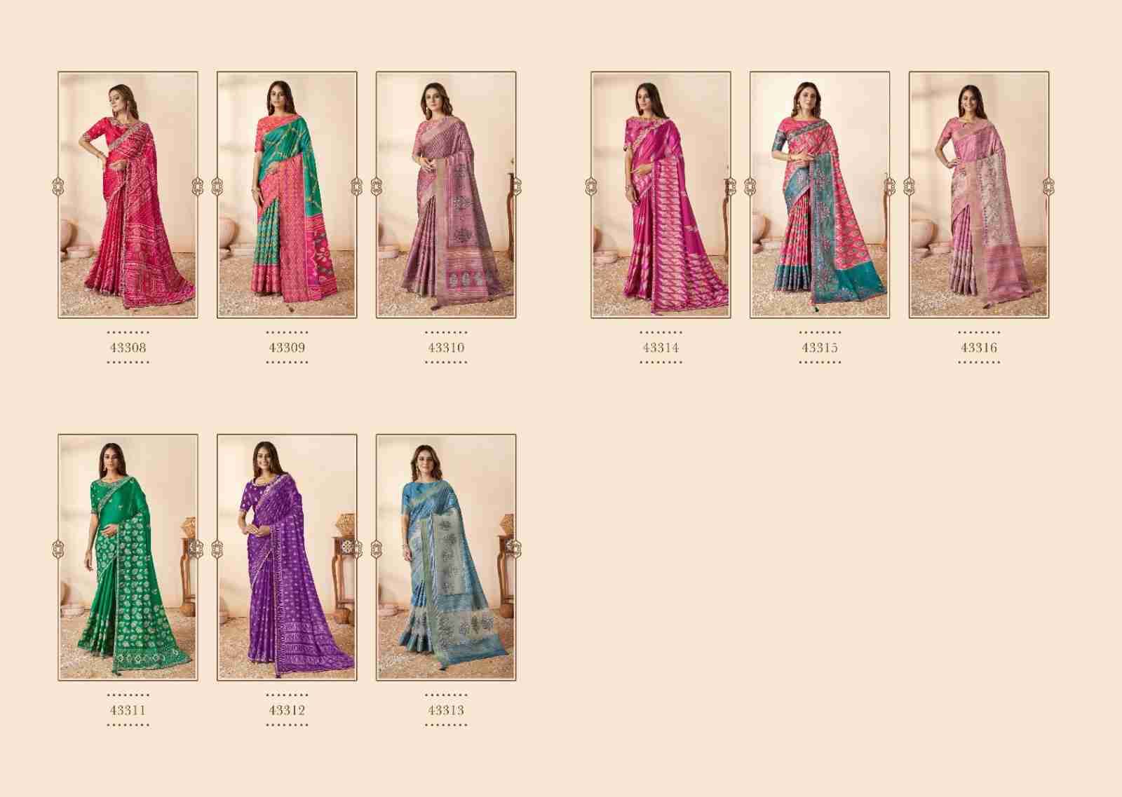 Swasti By Mahotsav 43308 To 43316 Series Indian Traditional Wear Collection Beautiful Stylish Fancy Colorful Party Wear & Occasional Wear Silk Sarees At Wholesale Price