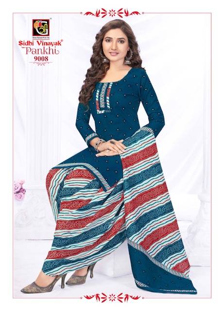 Pankhi Vol-9 By Sidhi Vinayak 9001 To 9012 Series Beautiful Suits Colorful Stylish Fancy Casual Wear & Ethnic Wear Cotton Print Dresses At Wholesale Price