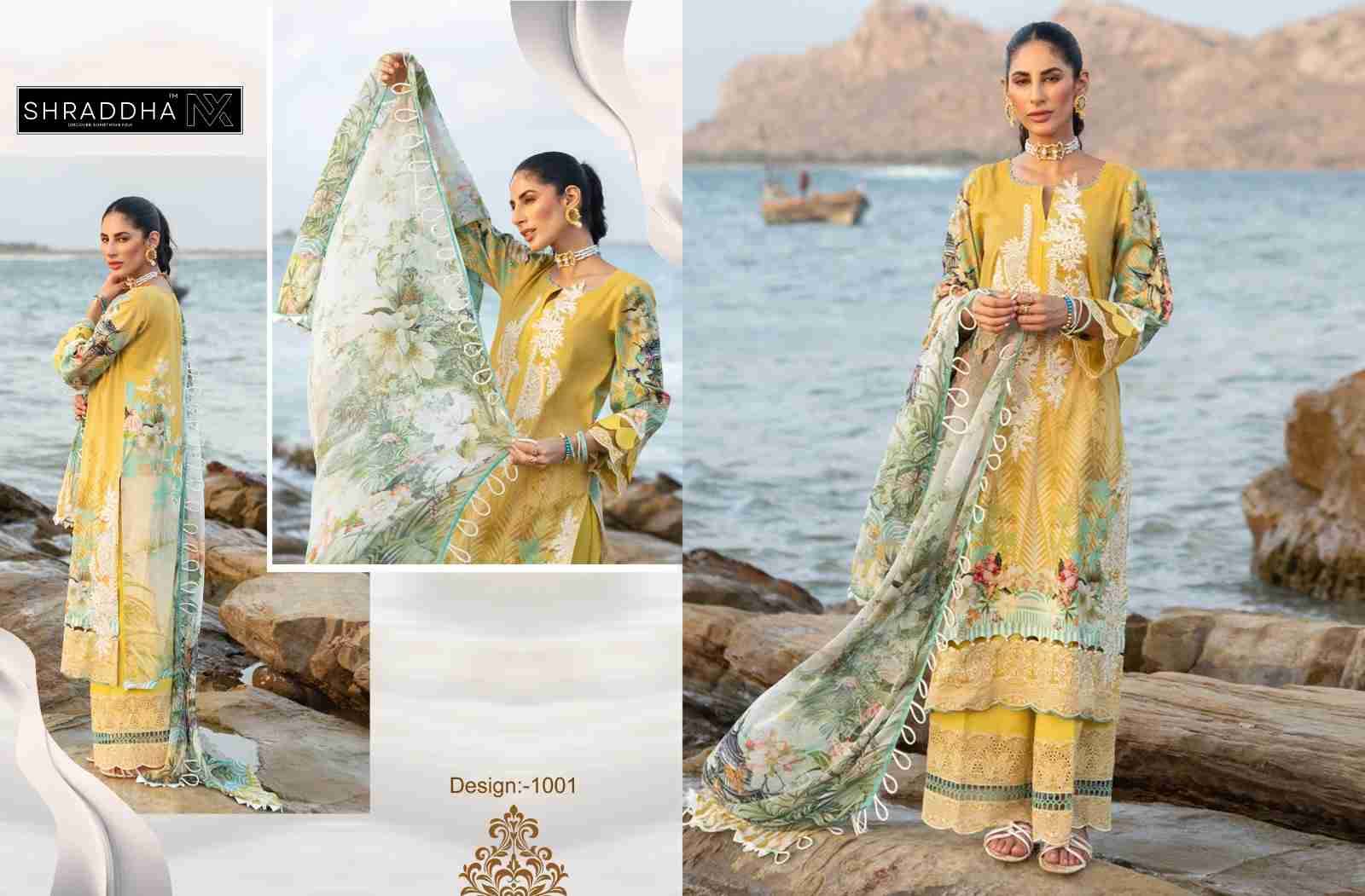 Queen Court Vol-1 Nx By Shraddha Nx 1001 To 1004 Series Beautiful Pakistani Suits Colorful Stylish Fancy Casual Wear & Ethnic Wear Lawn Cotton Print With Embroidered Dresses At Wholesale Price