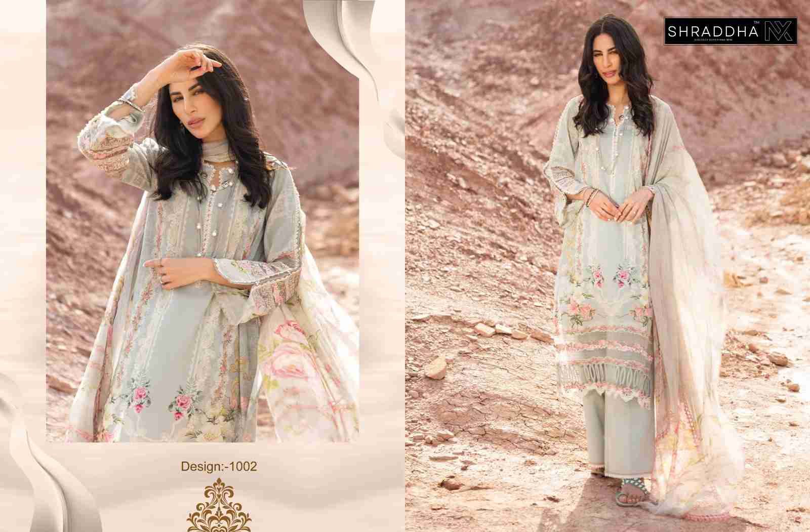 Queen Court Vol-1 Nx By Shraddha Nx 1001 To 1004 Series Beautiful Pakistani Suits Colorful Stylish Fancy Casual Wear & Ethnic Wear Lawn Cotton Print With Embroidered Dresses At Wholesale Price