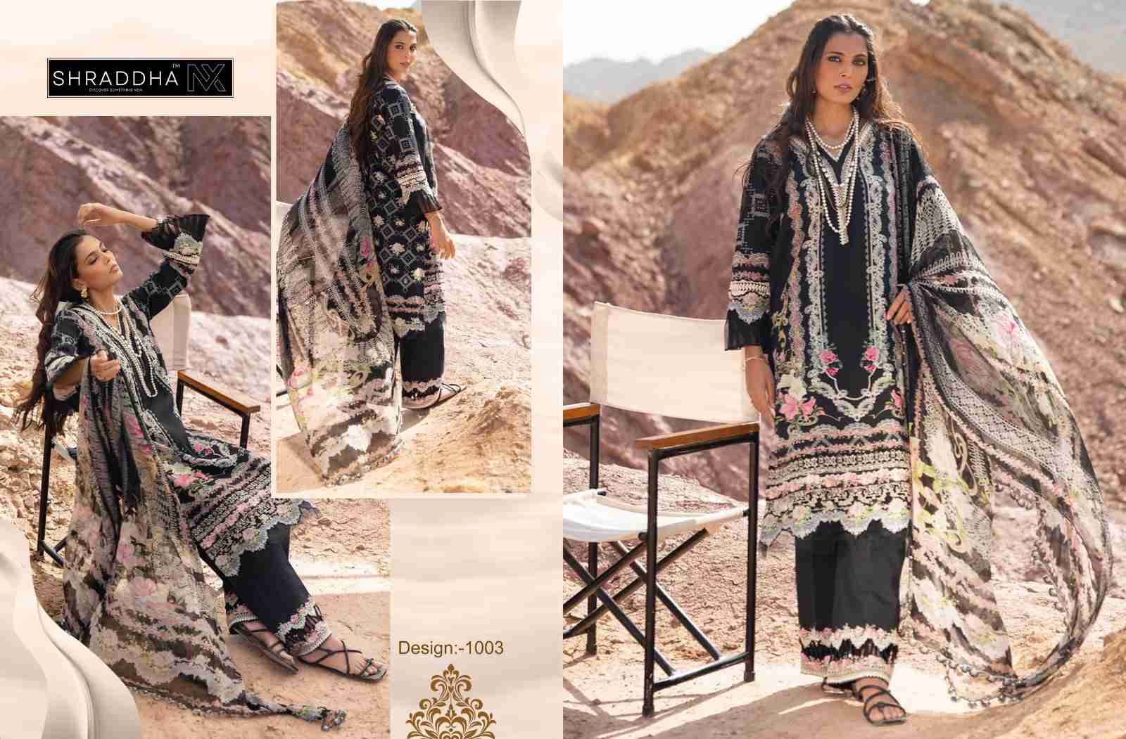 Queen Court Vol-1 Nx By Shraddha Nx 1001 To 1004 Series Beautiful Pakistani Suits Colorful Stylish Fancy Casual Wear & Ethnic Wear Lawn Cotton Print With Embroidered Dresses At Wholesale Price