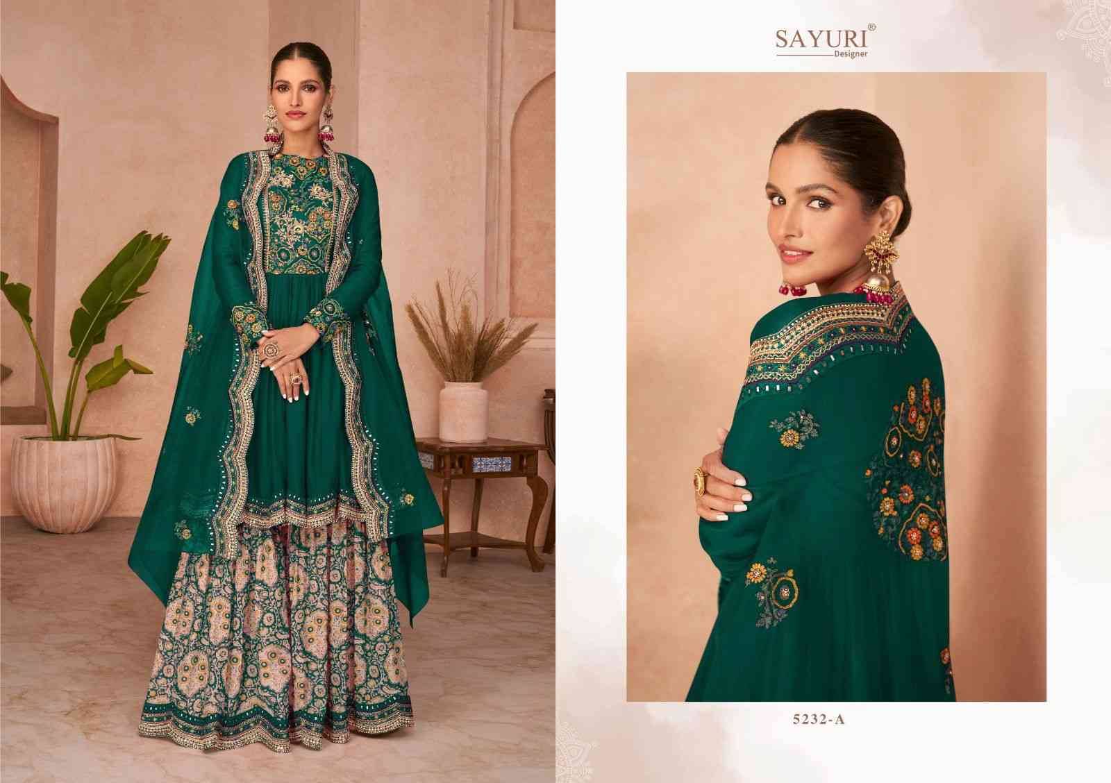 Occasion Gold By Sayuri 5232 To 5232-D Series Beautiful Festive Suits Stylish Fancy Colorful Party Wear & Occasional Wear Silk Embroidered Dresses At Wholesale Price