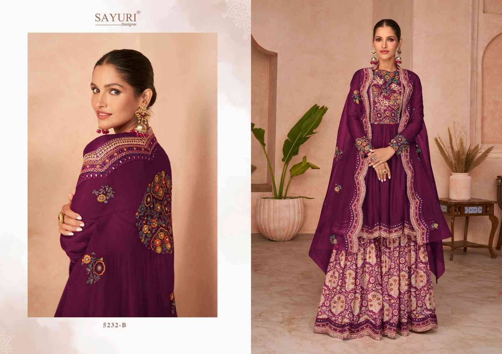 Occasion Gold By Sayuri 5232 To 5232-D Series Beautiful Festive Suits Stylish Fancy Colorful Party Wear & Occasional Wear Silk Embroidered Dresses At Wholesale Price