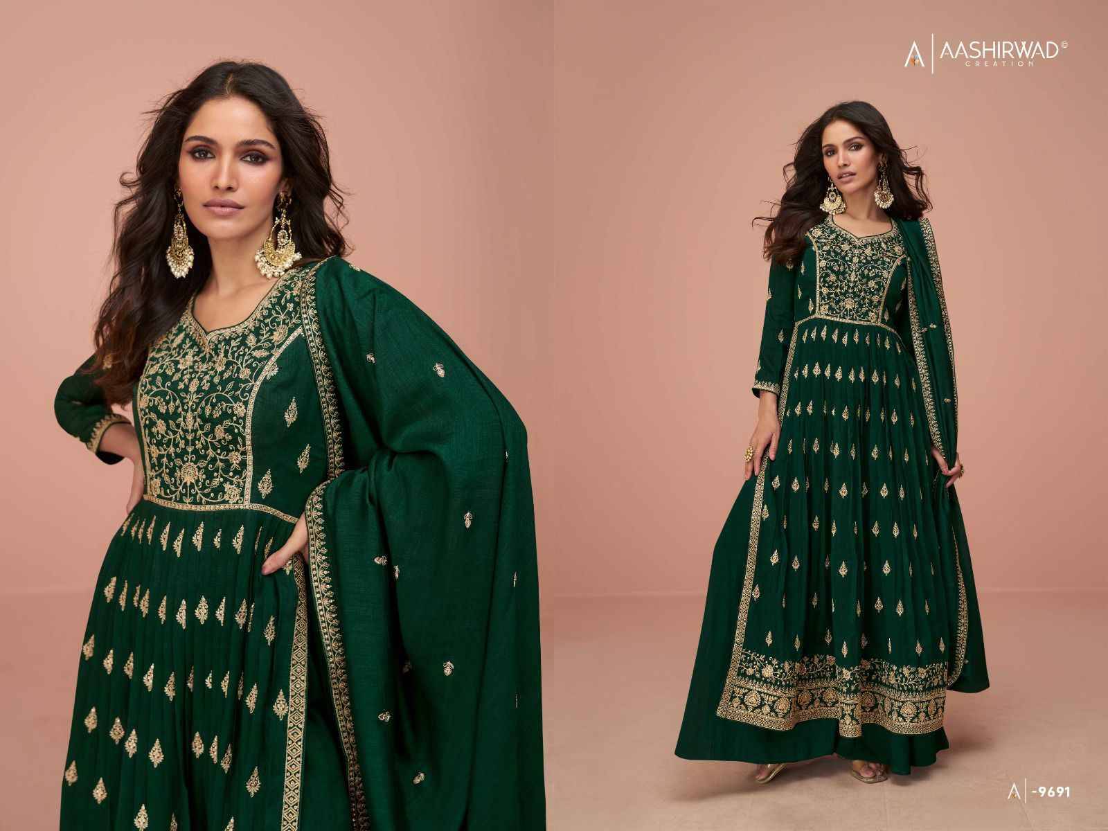 Suhani By Aashirwad Creation 9690 To 9694 Series Beautiful Sharara Suits Stylish Fancy Colorful