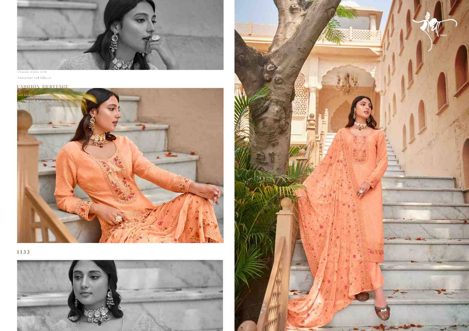 Mehreen By Radha Trendz 1131 To 1134 Series Beautiful Stylish Festive Suits Fancy Colorful Casual Wear & Ethnic Wear & Ready To Wear Georgette Dresses At Wholesale Price