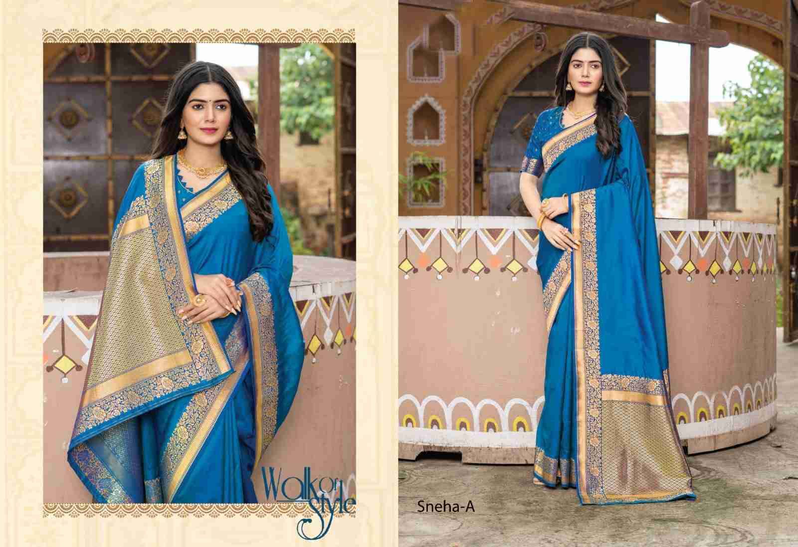 Sneha By Fashid Wholesale A To G Series Indian Traditional Wear Collection Beautiful Stylish Fancy Colorful Party Wear & Occasional Wear Silk Sarees At Wholesale Price
