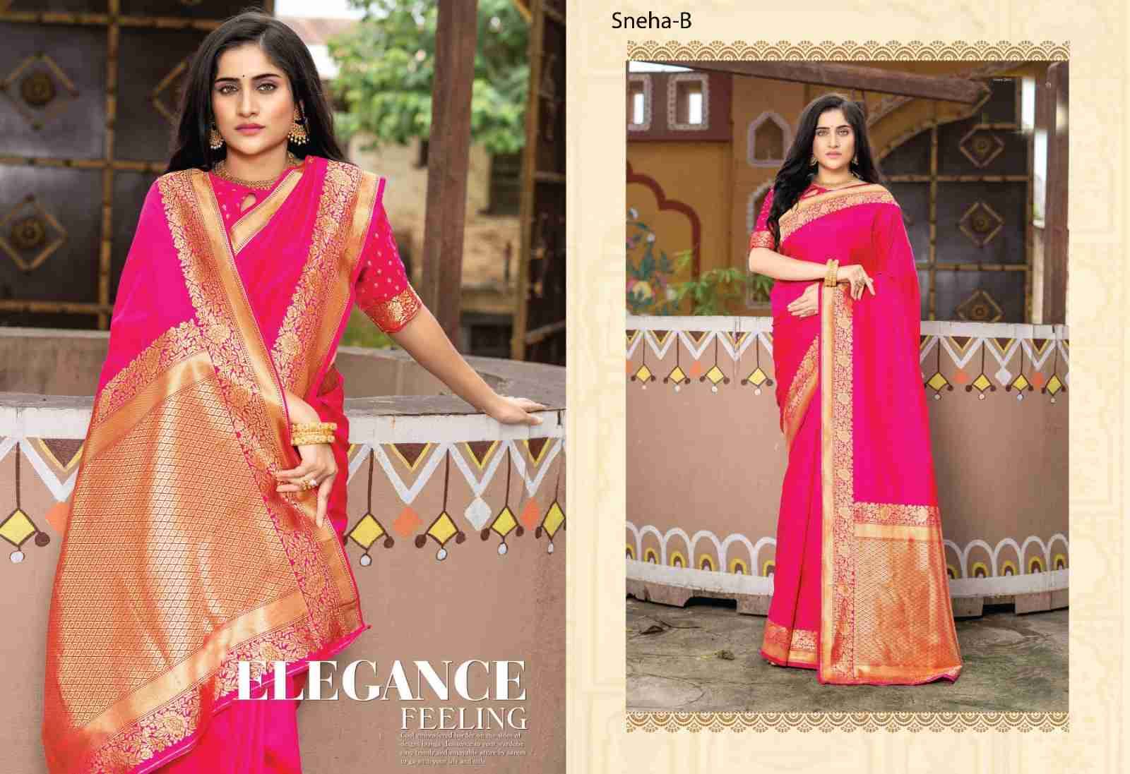 Sneha By Fashid Wholesale A To G Series Indian Traditional Wear Collection Beautiful Stylish Fancy Colorful Party Wear & Occasional Wear Silk Sarees At Wholesale Price