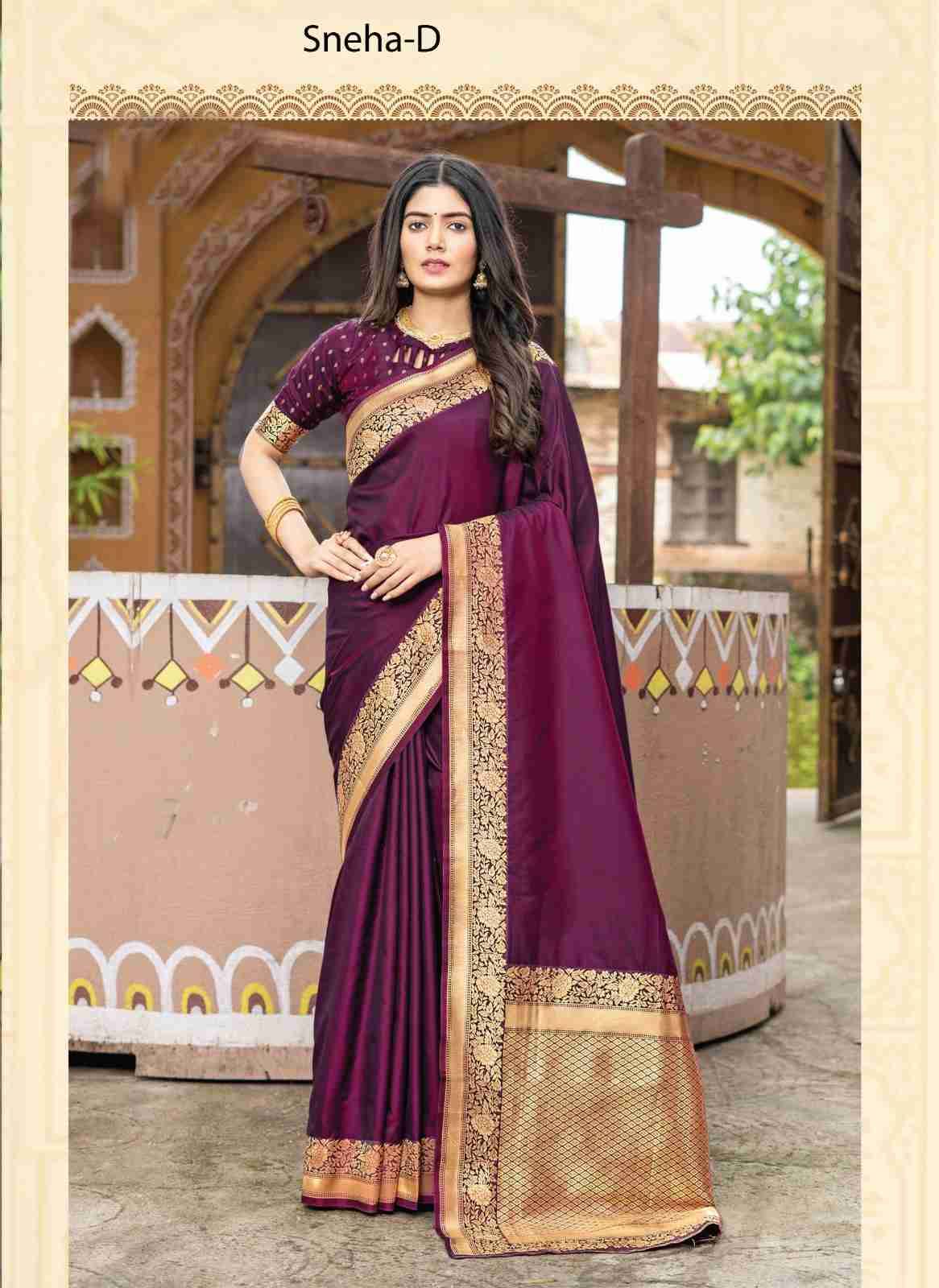 Sneha By Fashid Wholesale A To G Series Indian Traditional Wear Collection Beautiful Stylish Fancy Colorful Party Wear & Occasional Wear Silk Sarees At Wholesale Price