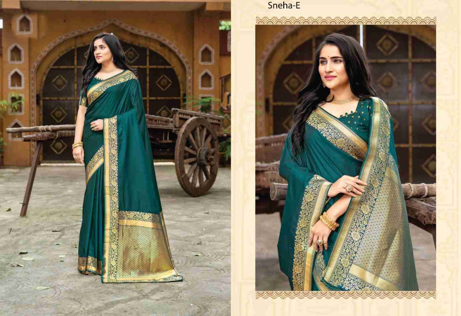 Sneha By Fashid Wholesale A To G Series Indian Traditional Wear Collection Beautiful Stylish Fancy Colorful Party Wear & Occasional Wear Silk Sarees At Wholesale Price