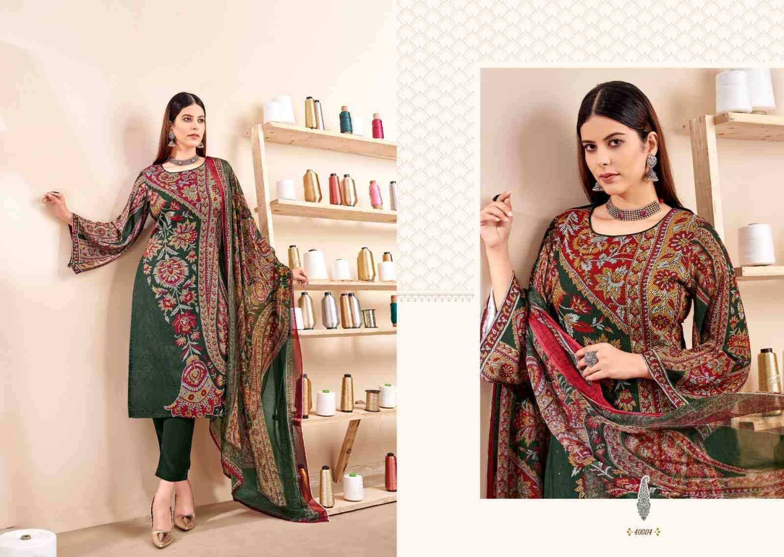 Sheen By Zsm 40001 To 40005 Series Beautiful Stylish Festive Suits Fancy Colorful Casual Wear & Ethnic Wear & Ready To Wear Pure Viscose Woolen Embroidered Dresses At Wholesale Price