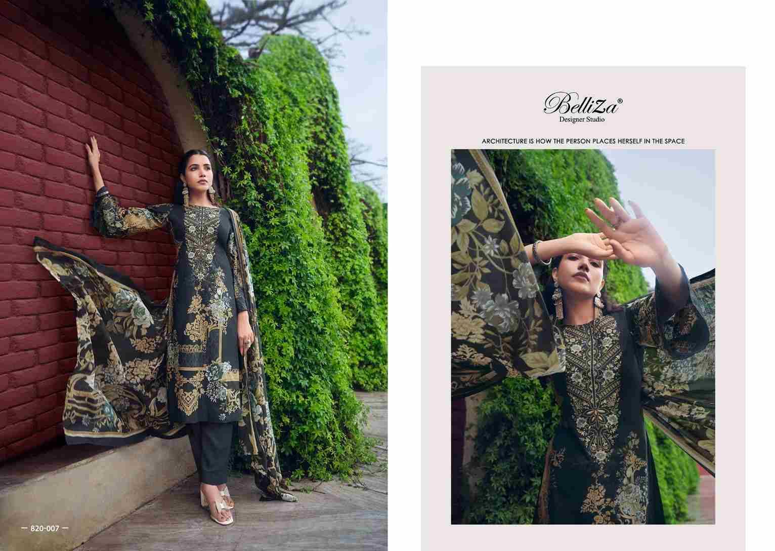 Naira Vol-13 Reloaded By Belliza 820-001 To 820-008 Series Beautiful Stylish Festive Suits Fancy Colorful Casual Wear & Ethnic Wear & Ready To Wear Pure Cotton Print With Work Dresses At Wholesale Price