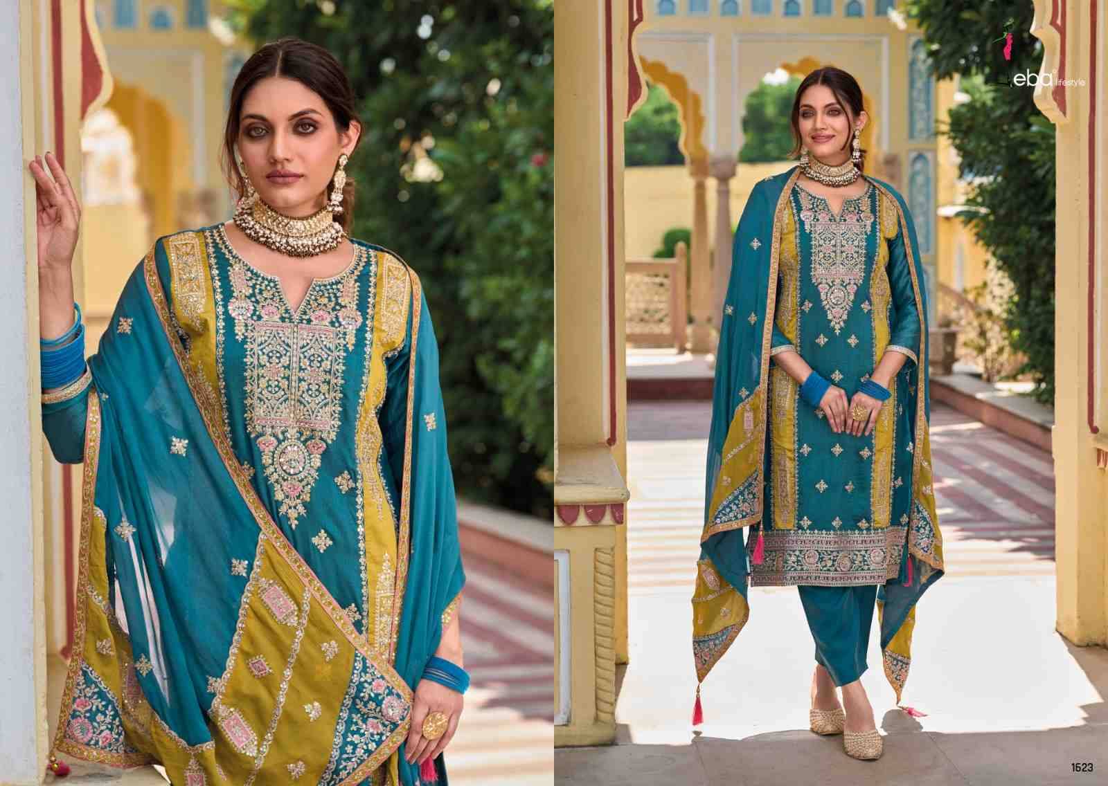 Sophia By Eba Lifestyle 1622 To 1623 Series Beautiful Stylish Festive Suits Fancy Colorful Casual Wear & Ethnic Wear & Ready To Wear Premium Silk Embroidered Dresses At Wholesale Price