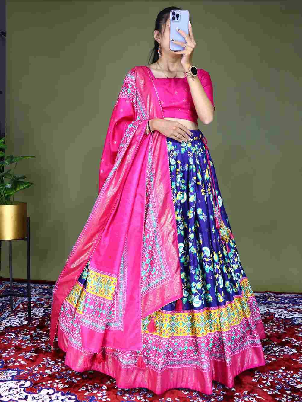 G-7102 By Fashid Wholesale 01 To 04 Series Navratri Wear Collection Beautiful Stylish Colorful Fancy Party Wear & Occasional Wear Soft Dola Silk Lehengas At Wholesale Price