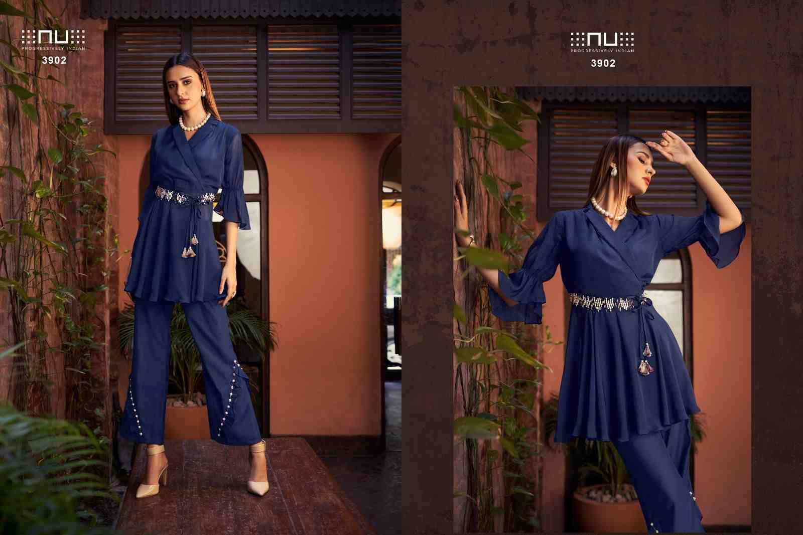  Nu Vol-39 By Kaamiri 3902 To 3906 Series Designer Stylish Fancy Colorful Beautiful Party Wear & Ethnic Wear Collection Pure Viscose Organza Co-Ord At Wholesale Price