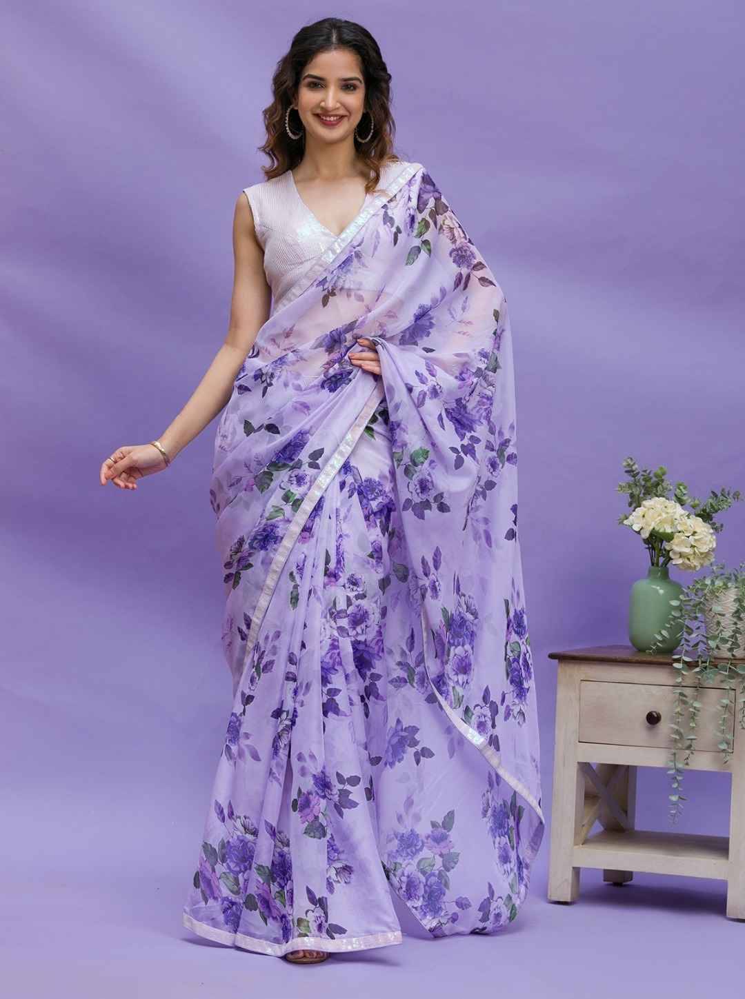  Georgette Vol-6 By Pc 01 To 02 Series Indian Traditional Wear Collection Beautiful Stylish Fancy Colorful Party Wear & Occasional Wear Heavy Chinnon Sarees At Wholesale Price