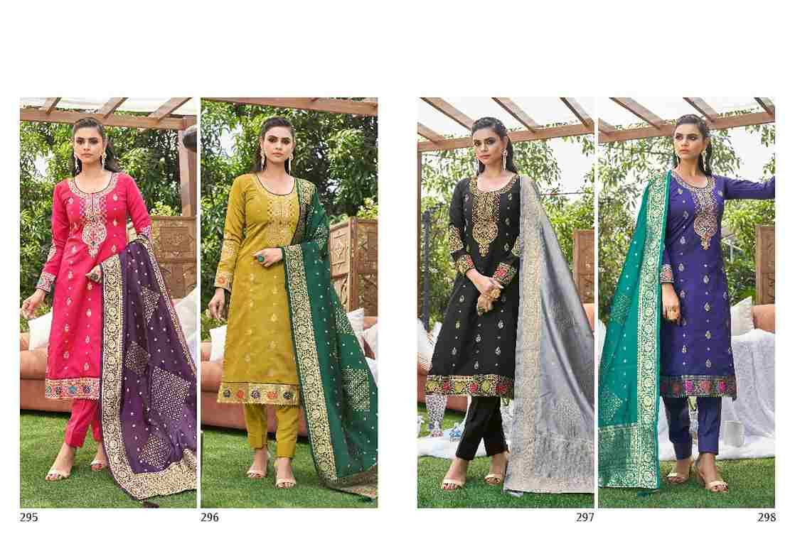 Sloka Vol-5 By Pc 295 To 298 Series Designer Festive Suits Beautiful Fancy Colorful Stylish Party Wear & Occasional Wear Banarasi Silk Dresses At Wholesale Price