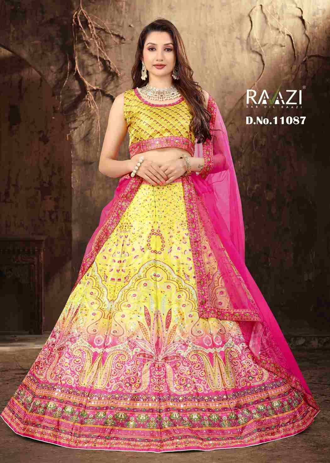 Rangrez By Rama Fashion 11086 To 11091 Series Indian Traditional Wear Collection Beautiful Stylish Fancy Colorful Party Wear & Occasional Wear Heavy Satin Sarees At Wholesale Price