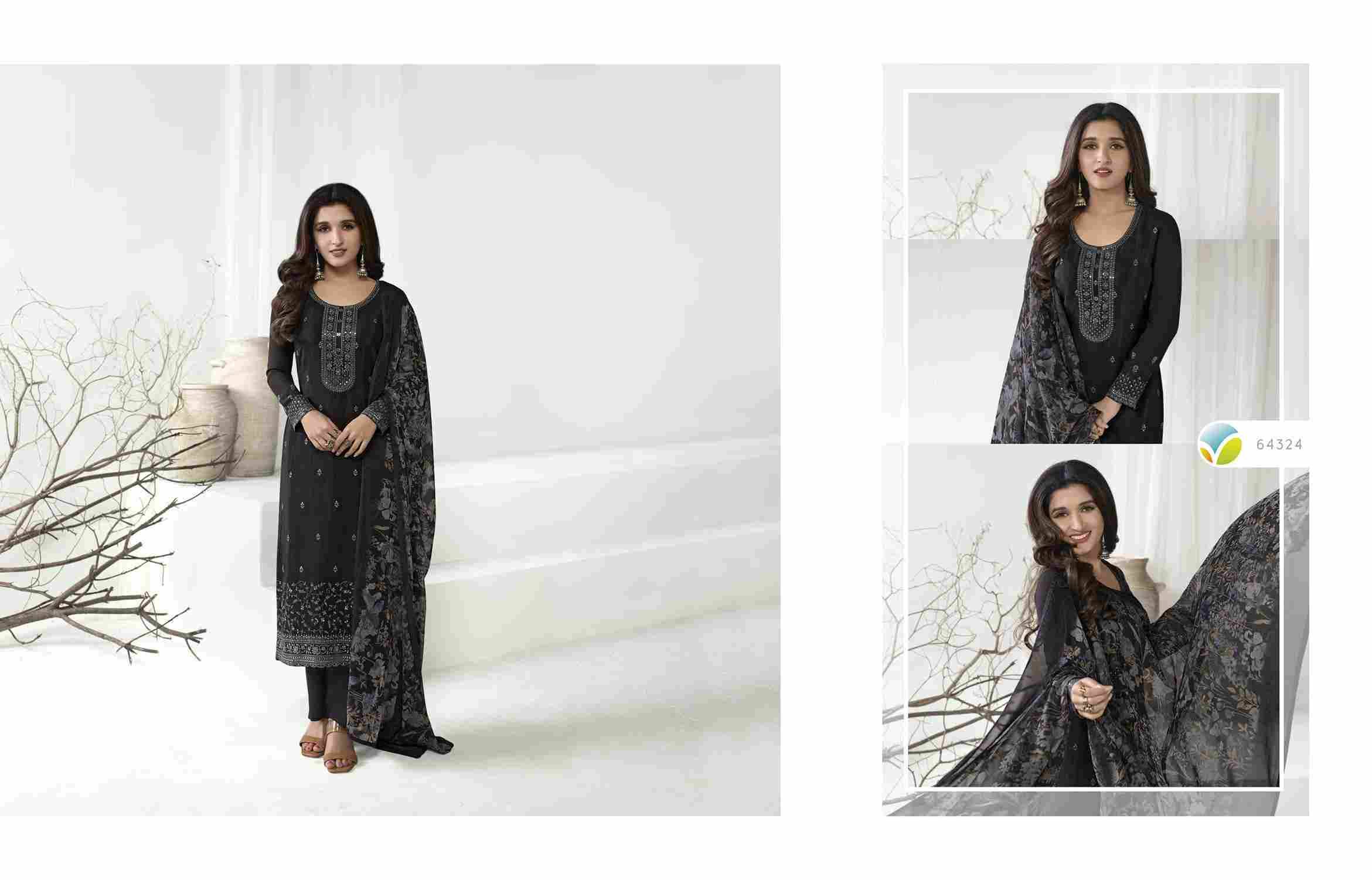 Royal Crepe Vol-43 By Vinay Fashion 64321 To 64328 Series Designer Festive Sharara Suits Collection Beautiful Stylish Fancy Colorful Party Wear & Occasional Wear Royal Crepe Dresses At Wholesale Price