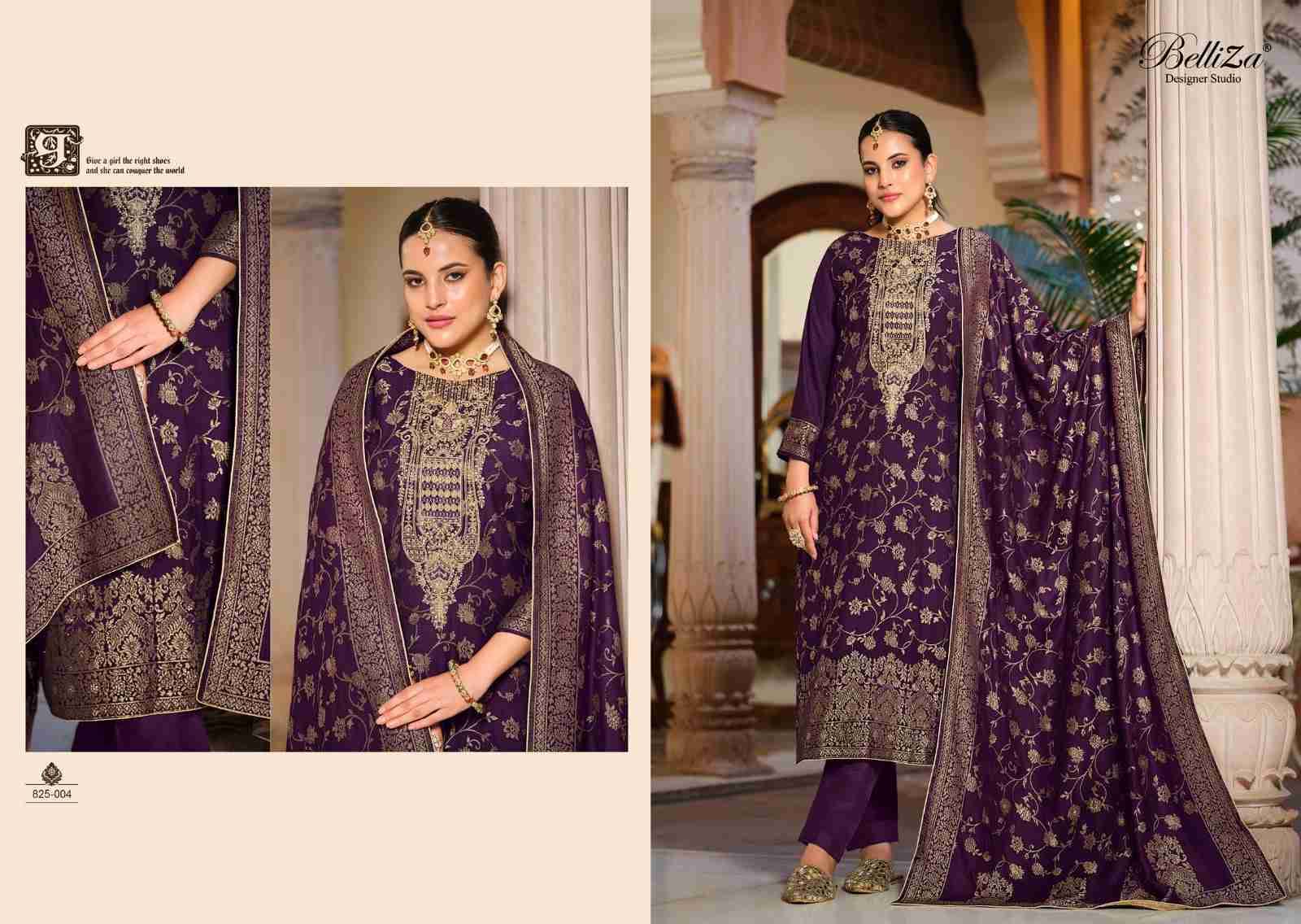 Shalimar By Belliza 825-001 To 825-006 Series Beautiful Festive Suits Colorful Stylish Fancy Casual Wear & Ethnic Wear Pure Viscose Pashmina Embroidered Dresses At Wholesale Price