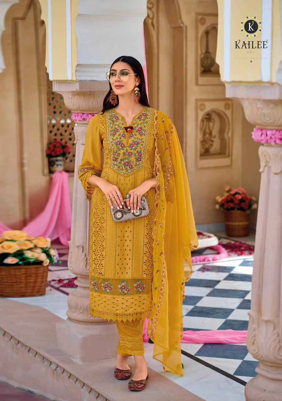 Safarnama Vol-2 By Kailee 41301 To 41306 Series Designer Festive Suits Collection Beautiful Stylish Fancy Colorful Party Wear & Occasional Wear Pure Cotton Embroidered Dresses At Wholesale Price
