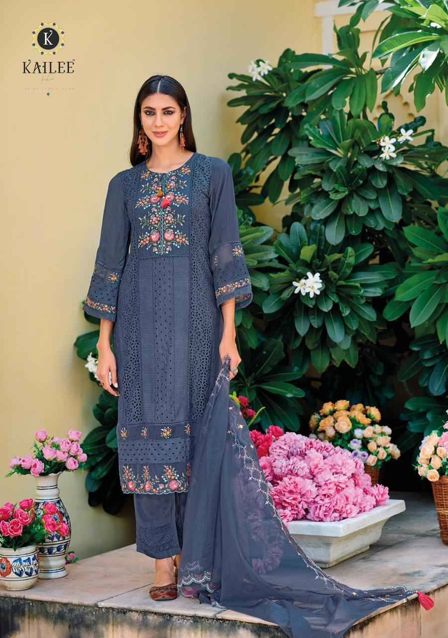 Safarnama Vol-2 By Kailee 41301 To 41306 Series Designer Festive Suits Collection Beautiful Stylish Fancy Colorful Party Wear & Occasional Wear Pure Cotton Embroidered Dresses At Wholesale Price