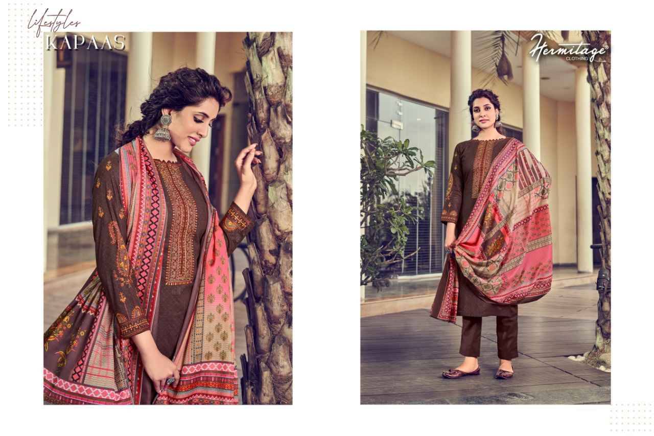 Kapaas By Hermitage 1001 To 1008 Series Beautiful Festive Suits Stylish Fancy Colorful Party Wear & Occasional Wear Pure Lawn Cotton Dresses At Wholesale Price