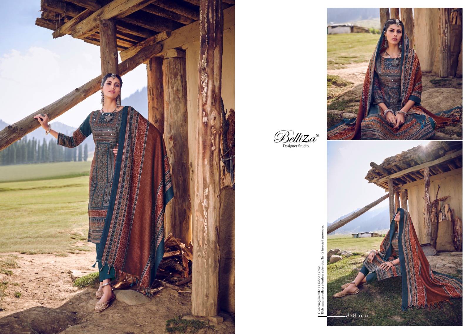  Saiba By Belliza 828-001 To 828-008 Series Beautiful Festive Suits Stylish Fancy Colorful Party Wear & Occasional Wear Pure Alpine Embroidered Dresses At Wholesale Price